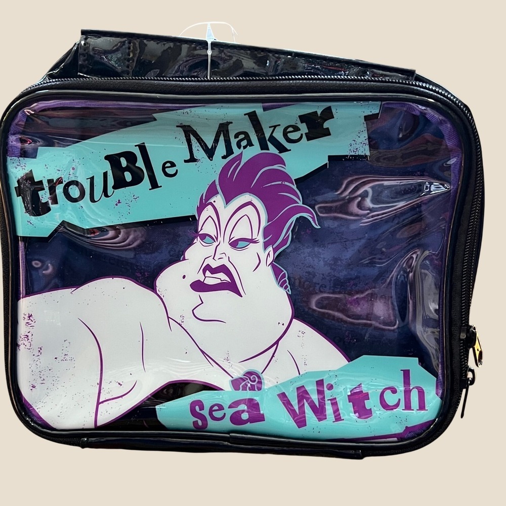 Disney Villains x Wet & Wild Sea Witch Cosmetic Bag NWT Ursula Little Mermaid